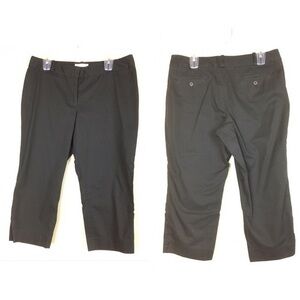 Talbots Petites Black Signature Cropped Pants